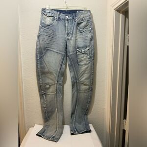 Vintage VOI Jeans Distressed flared denim japan style 32 L